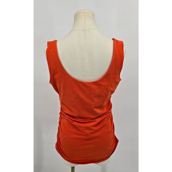 Boden Orange Ruched Tank Top (Size US 12 / UK 16) - Picture 3 of 7